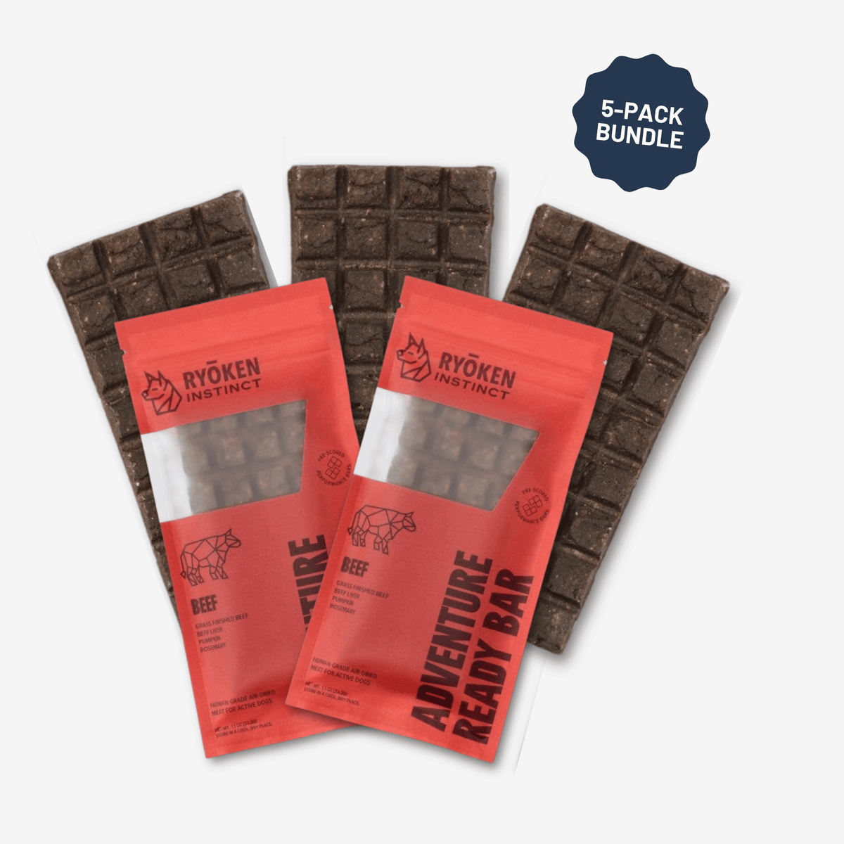 Beef Treat & Snack Bar for Active Dogs - Energy & Recovery