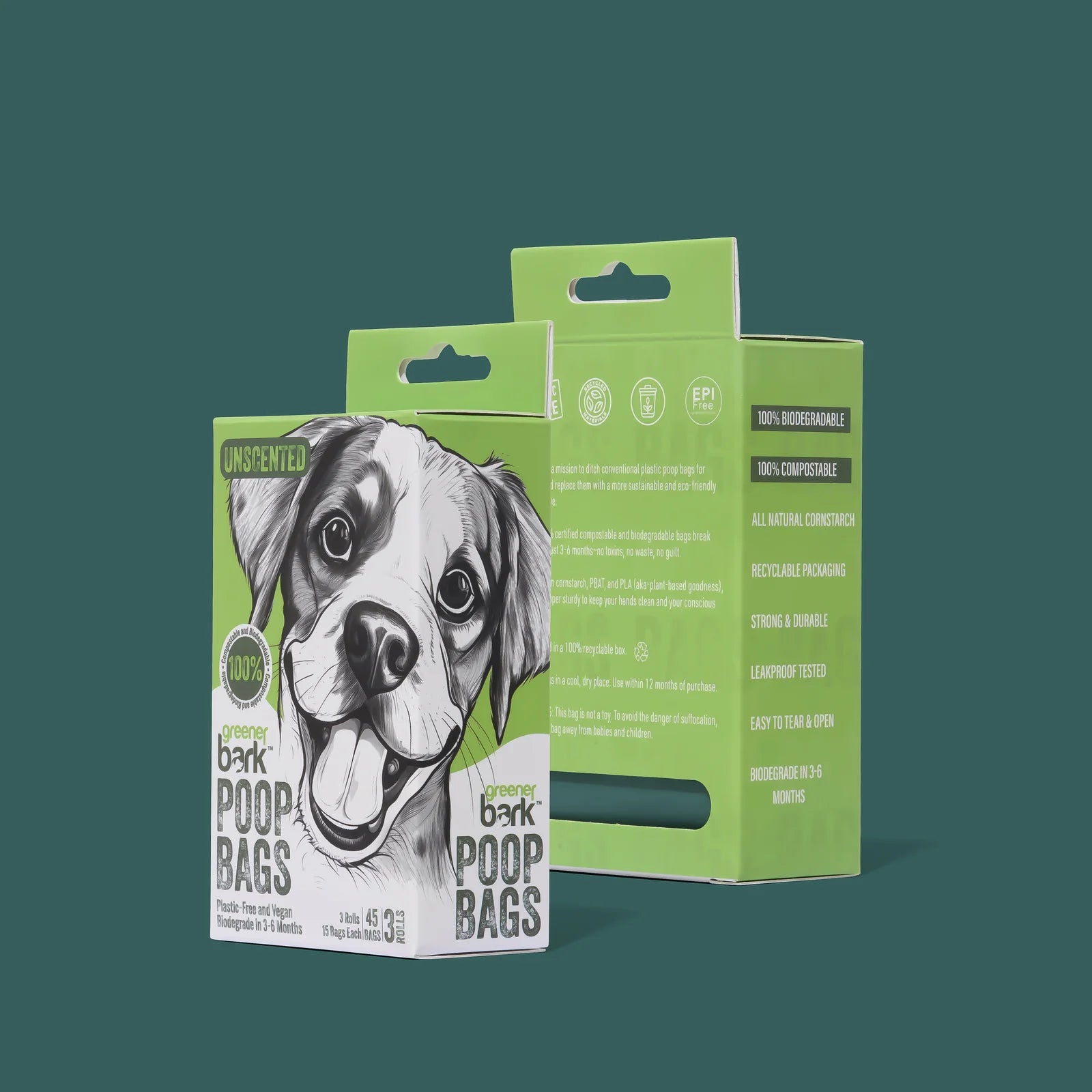 100% Compostable Dog Poop Bags