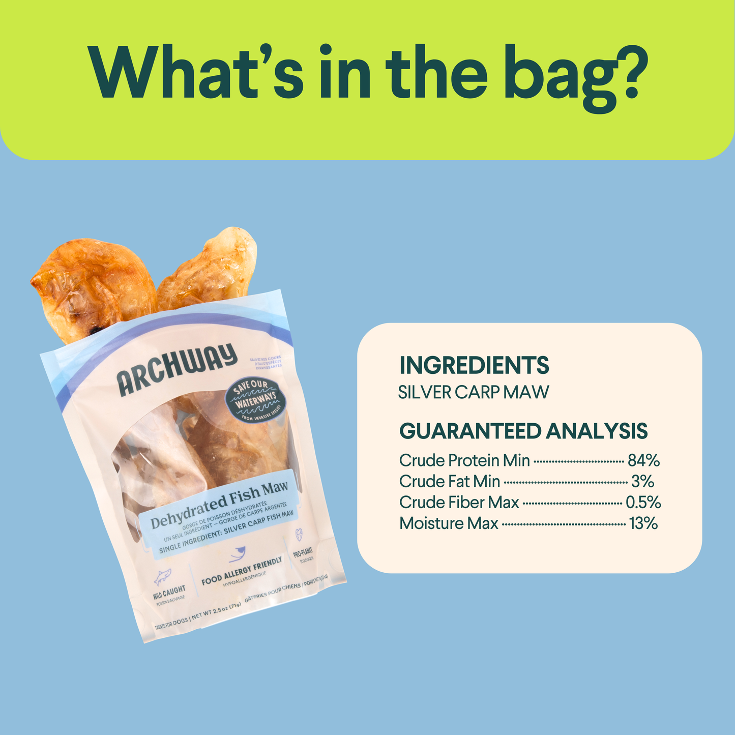 Sustainable Fish Maws For Dogs | Archway Pet