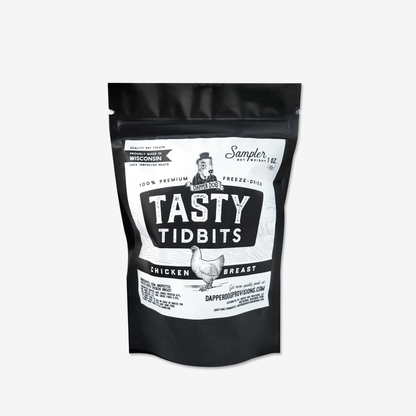 Dapper Dog Chicken Breast Tasty Tidbits 1 oz sampler bag
