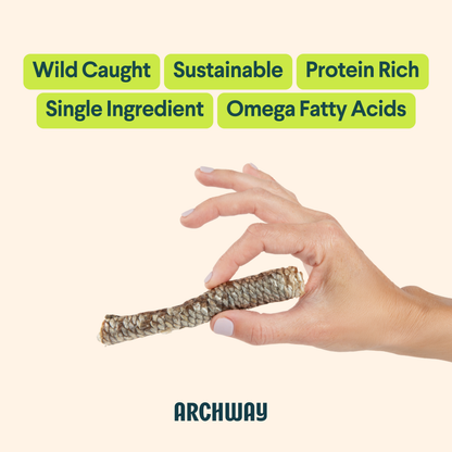 Sustainable Fish Skin Rolls For Dogs | Archway Pet
