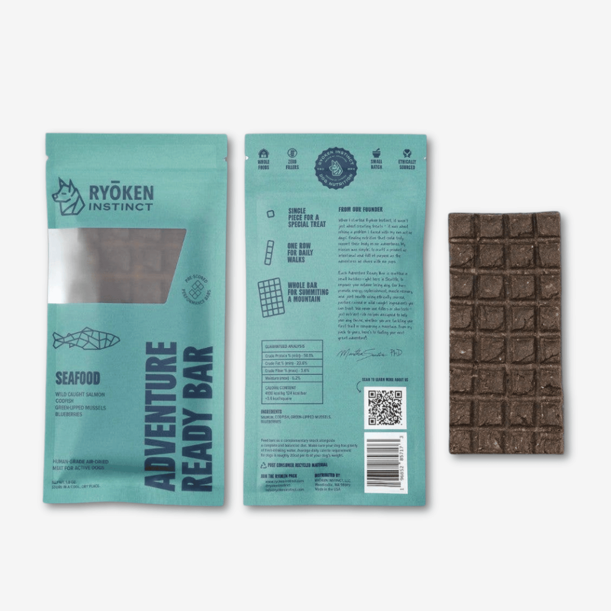 Seafood Treat & Snack Bar for Active Dogs - Energy & Recovery