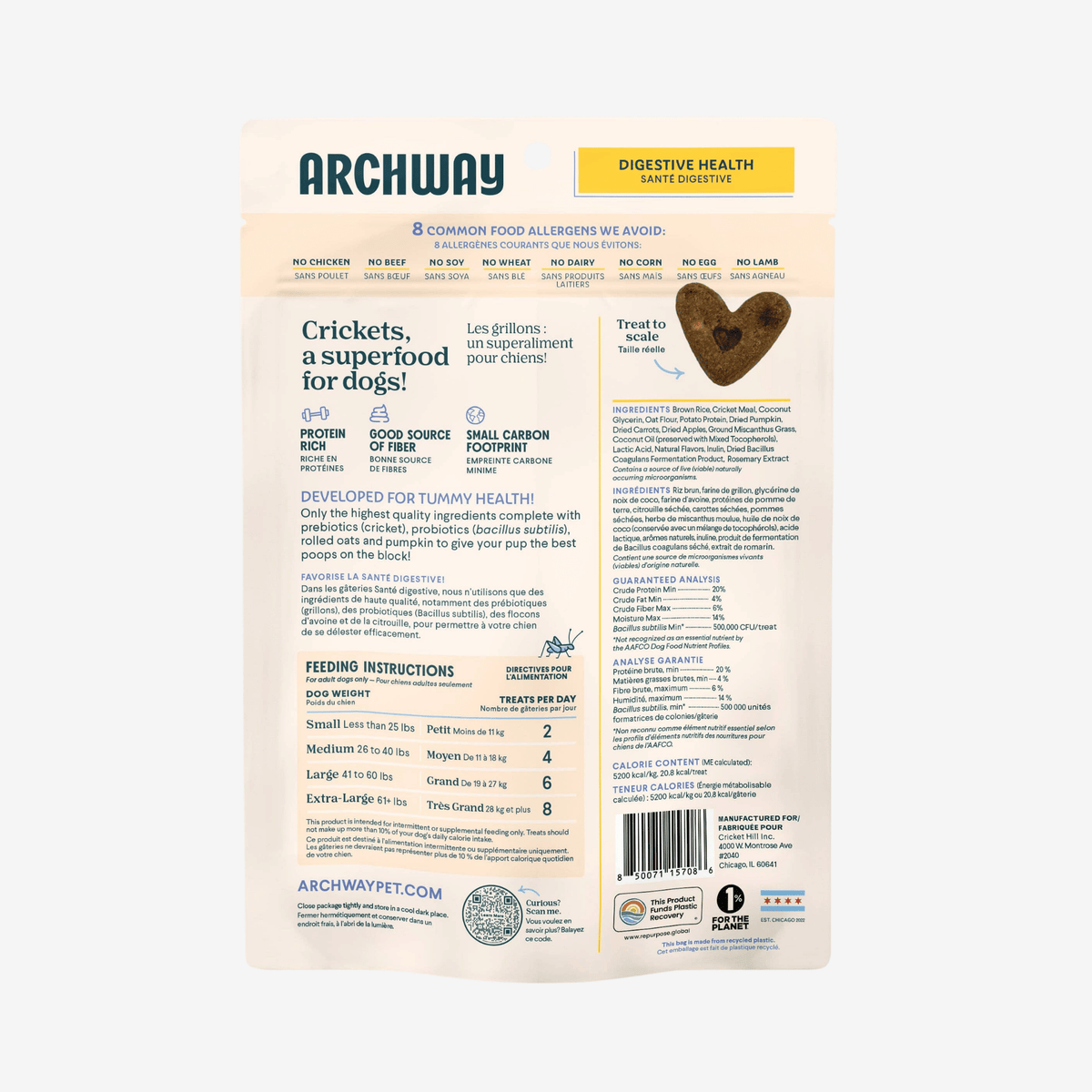 Hypoallergenic Digestive Health Dog Treat