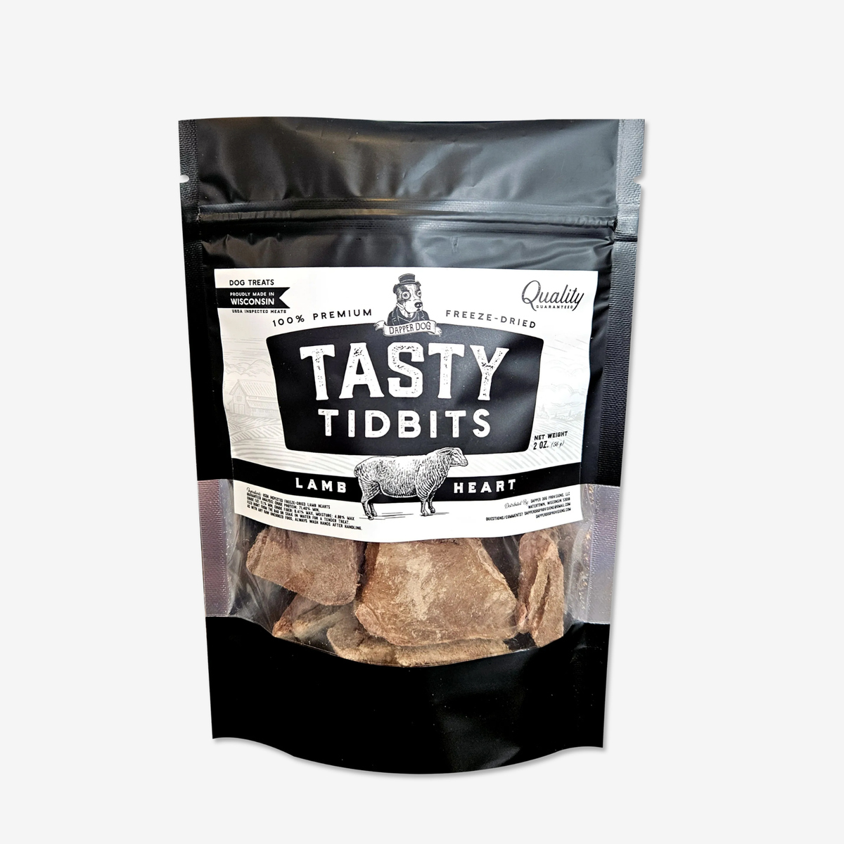 Lamb Heart Tasty Tidbits | Dapper Dog Provisions