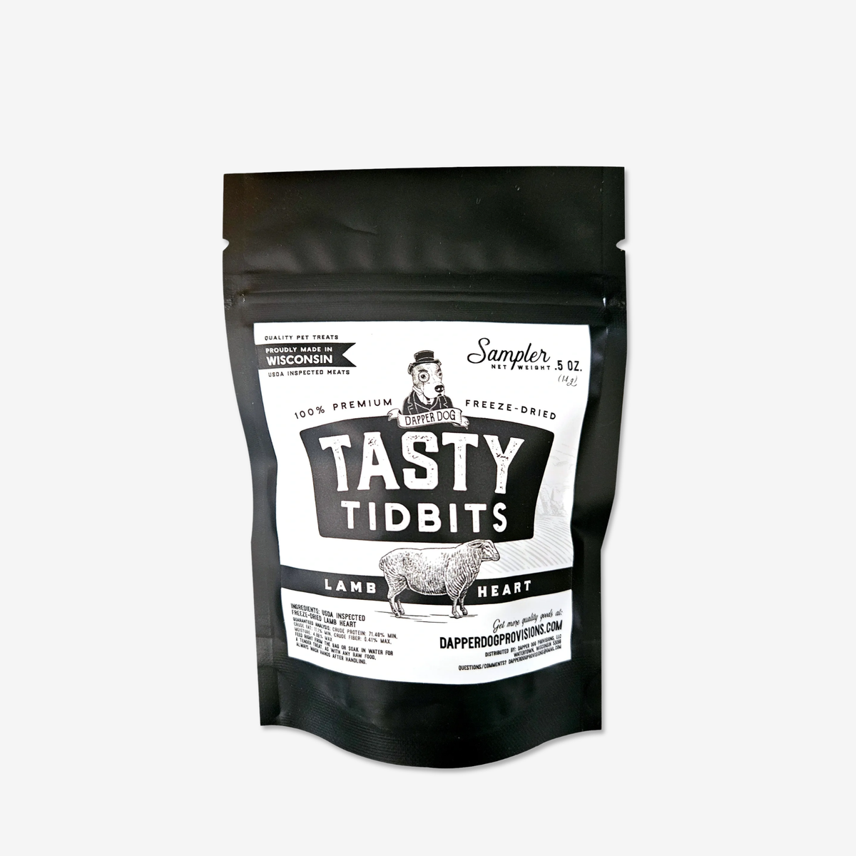 Lamb Heart Tasty Tidbits | Dapper Dog Provisions