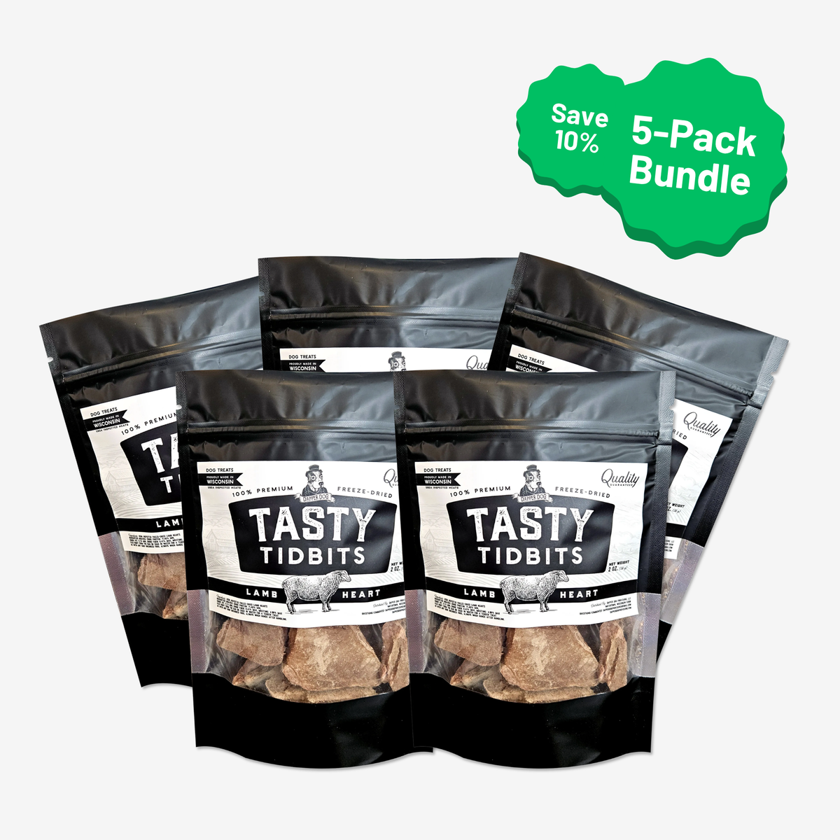 Lamb Heart Tasty Tidbits | Dapper Dog Provisions