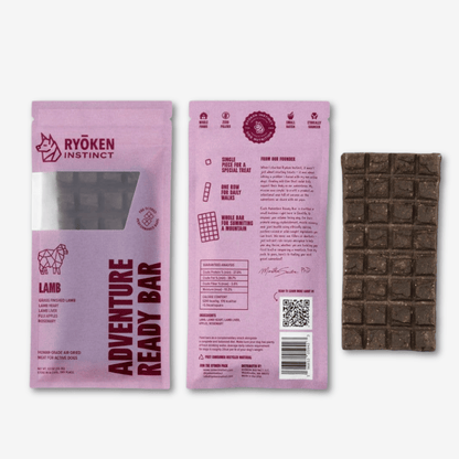 Lamb Treat & Snack Bar for Active Dogs - Energy & Recovery