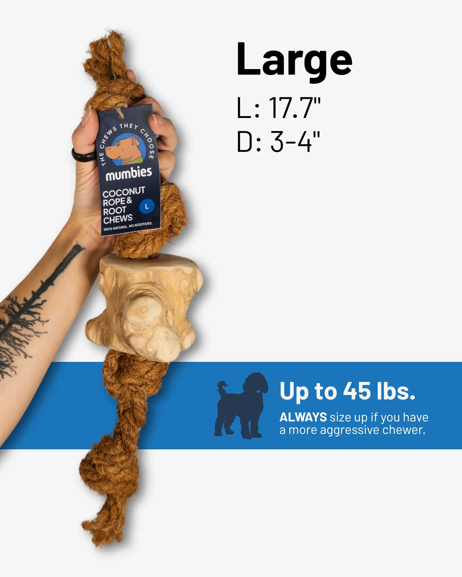 Coconut Rope & Root Chew