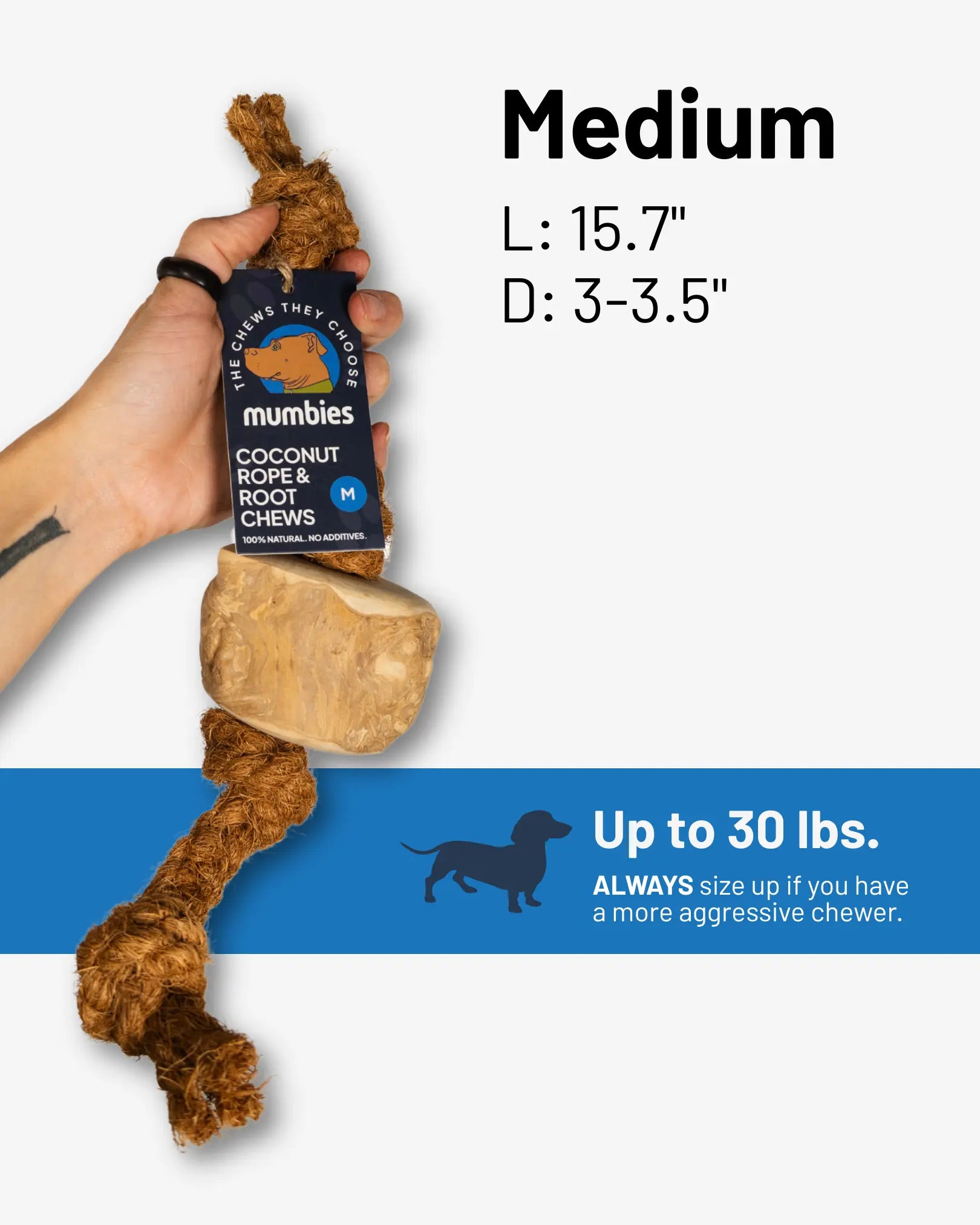 Coconut Rope & Root Chew