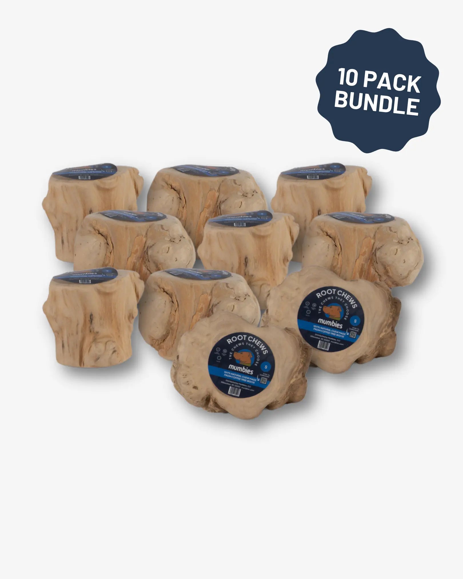 Root Chewing Coffee Wood Root Chews for Dogs by Mumbies