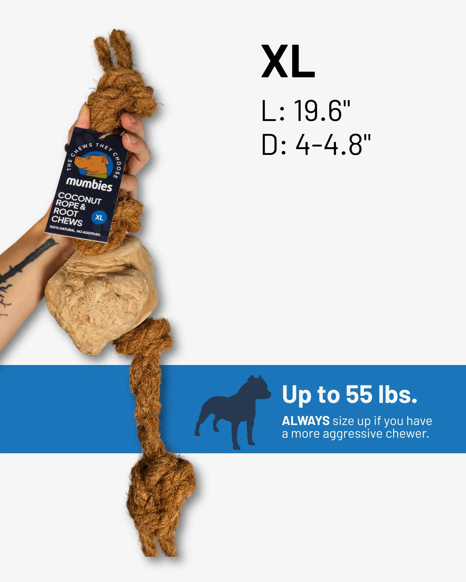 Coconut Rope & Root Chew