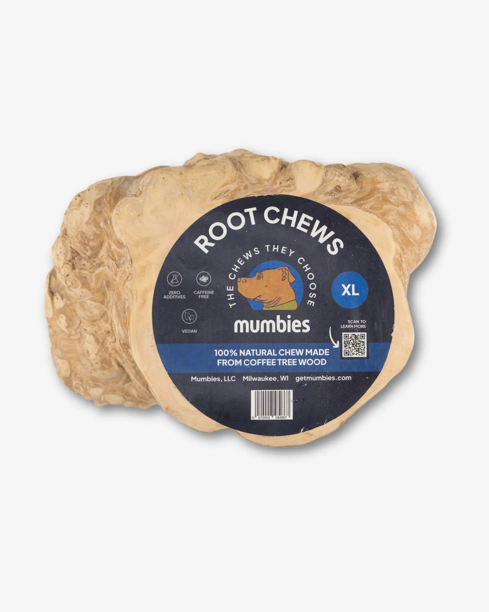 Root Chewing Coffee Wood Root Chews for Dogs by Mumbies