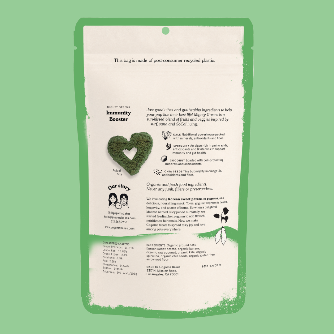 Spirulina + Coconut Whole Food Dog Treat for Immunity