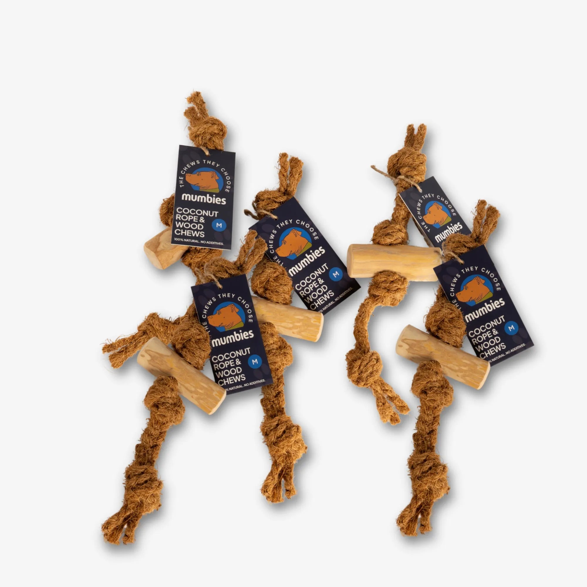 Coconut Rope & Original Chew, Medium, 5 Pack