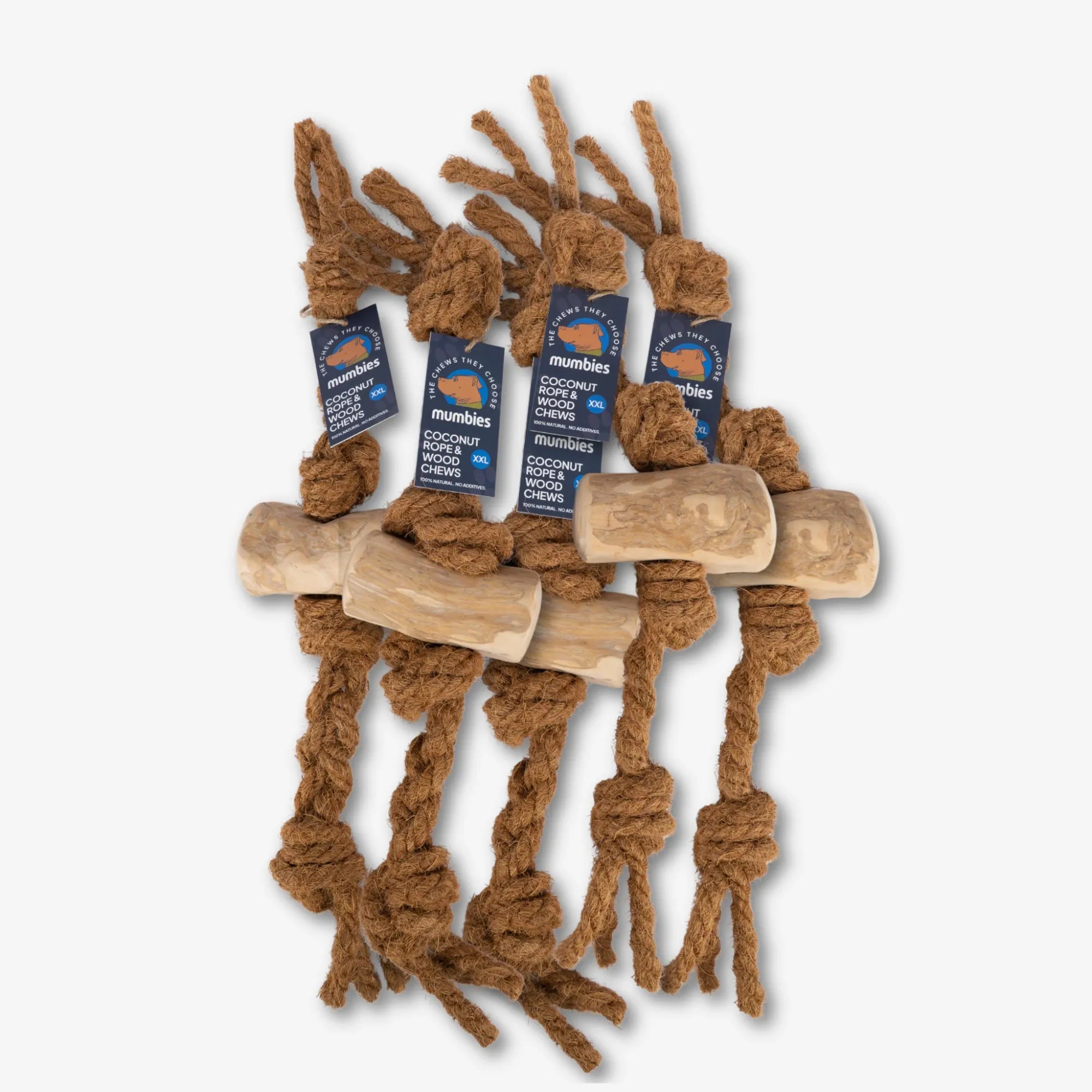Coconut Rope & Original Chew, XXL, 5 Pack