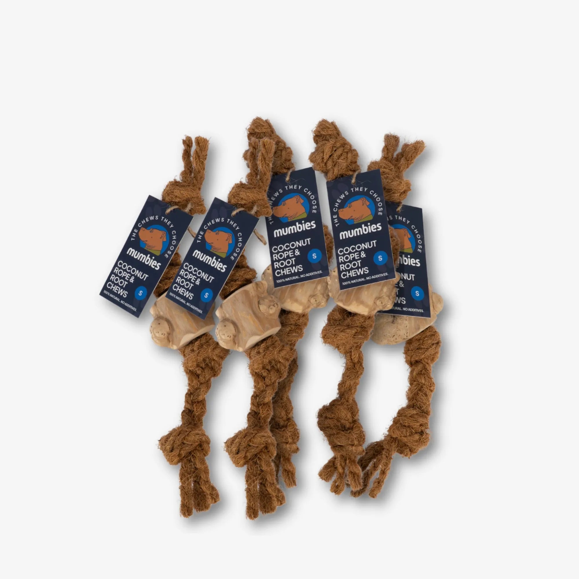 Coconut Rope & Root Chew, Small, 5-Pack