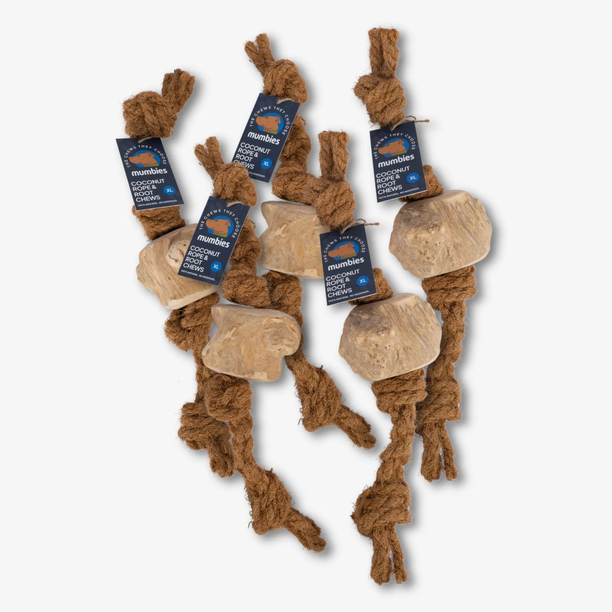 Coconut Rope & Root Chew, XL, 5-Pack