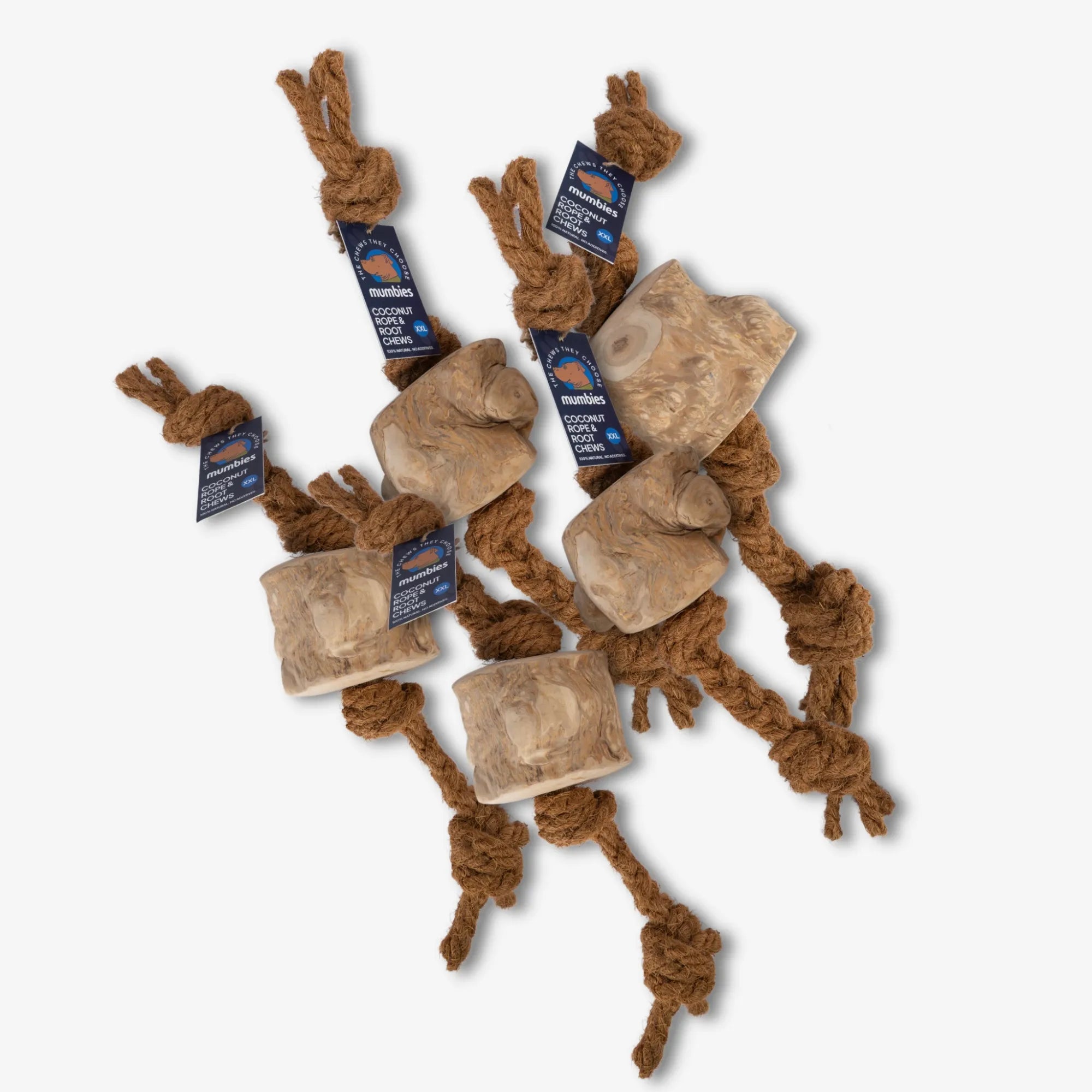 Coconut Rope & Root Chew, XXL, 5-Pack