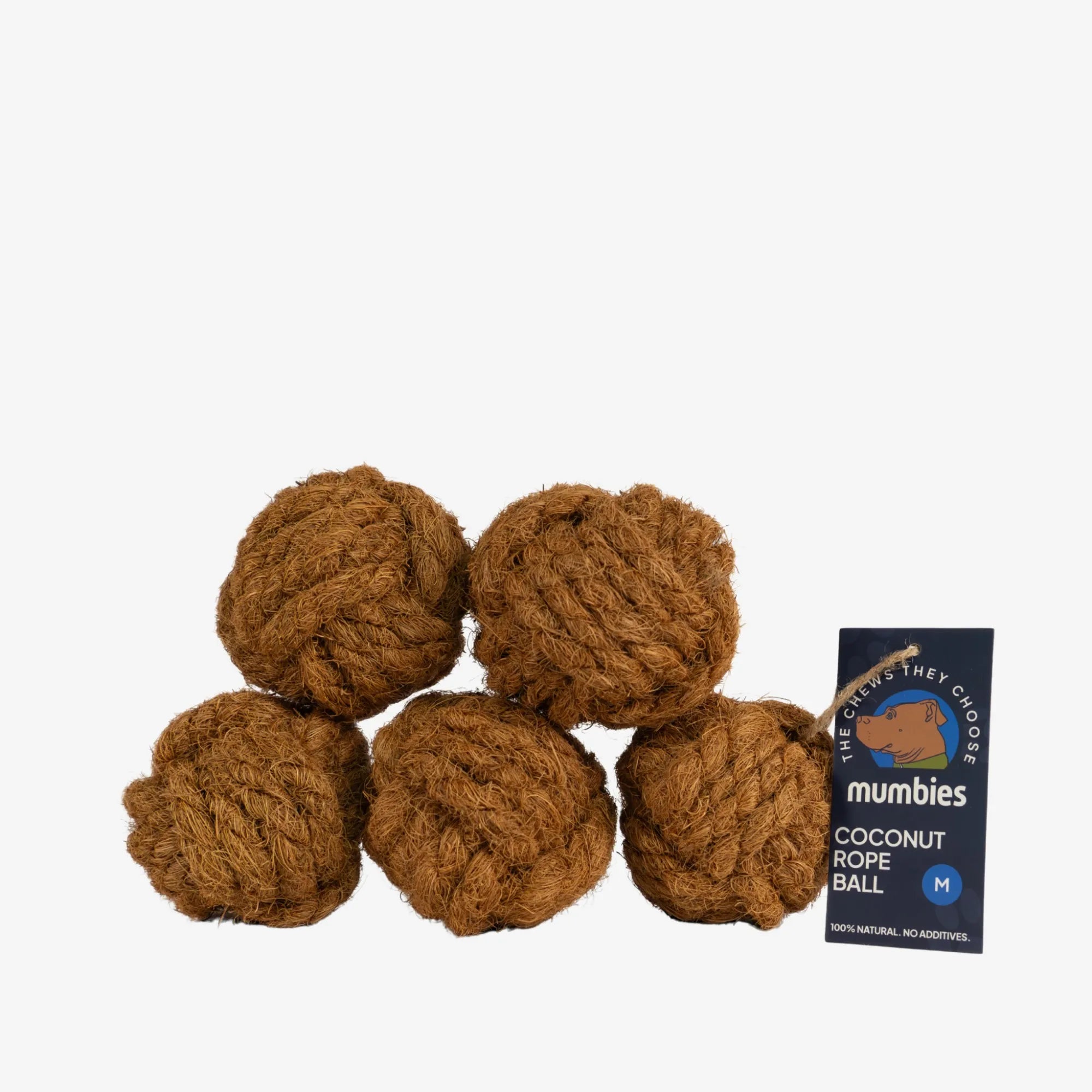 Coconut Rope Ball, Medium, 5-Pack