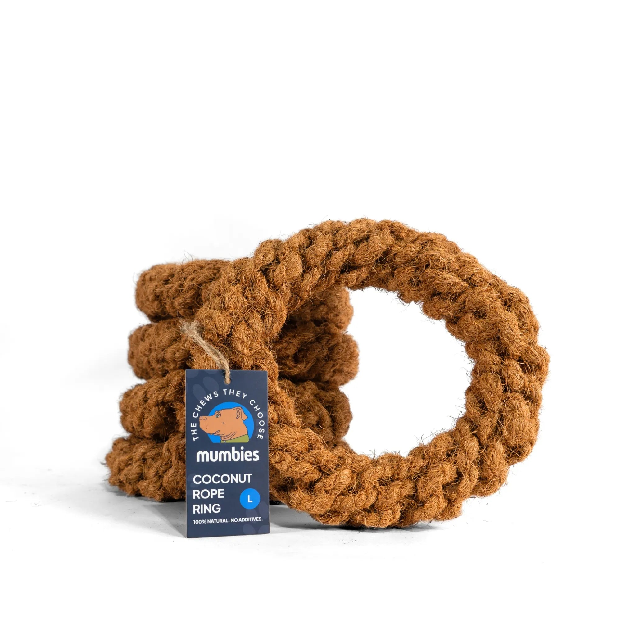 Coconut Rope Ring, Large, 5-Pack