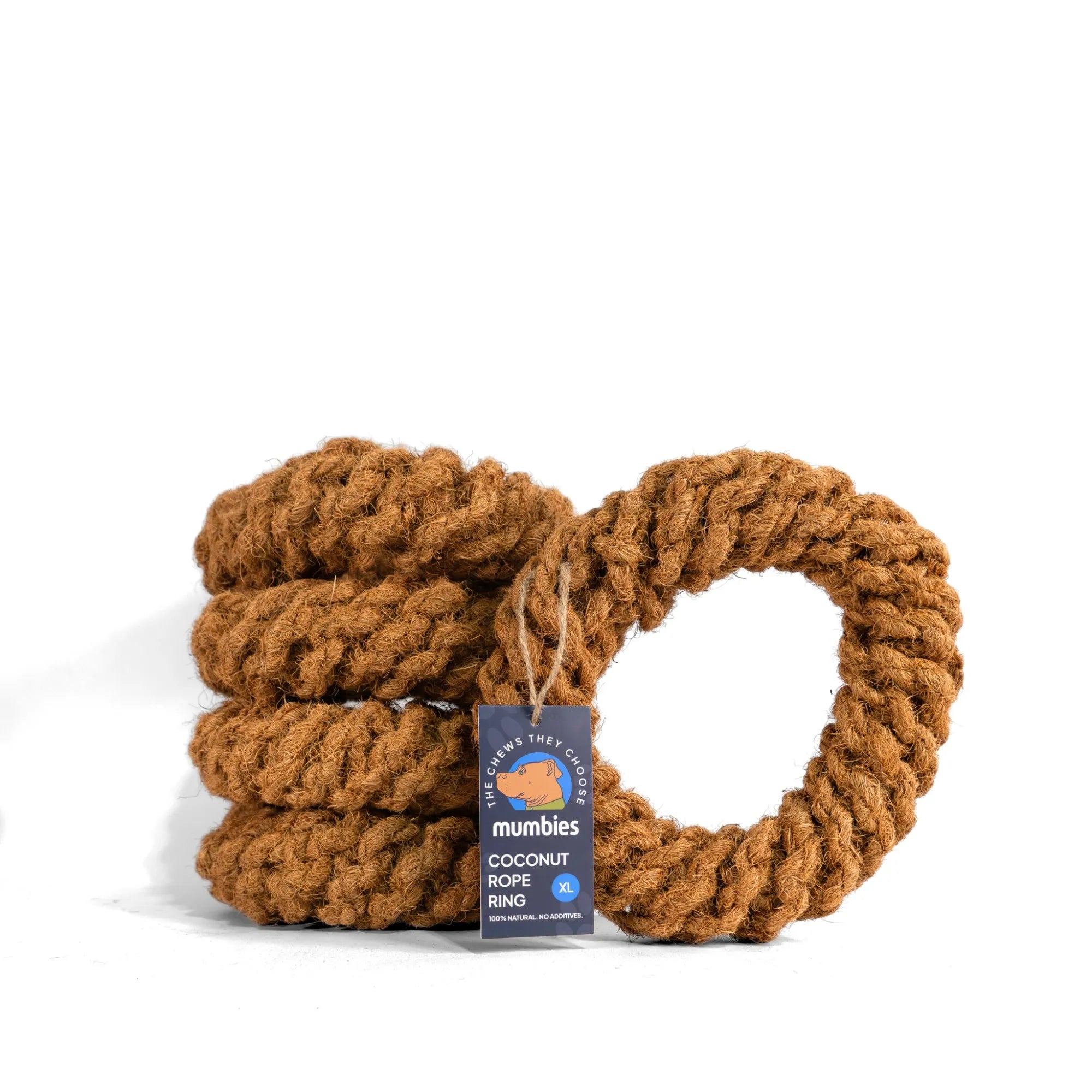 Coconut Rope Ring, XL, 5-Pack