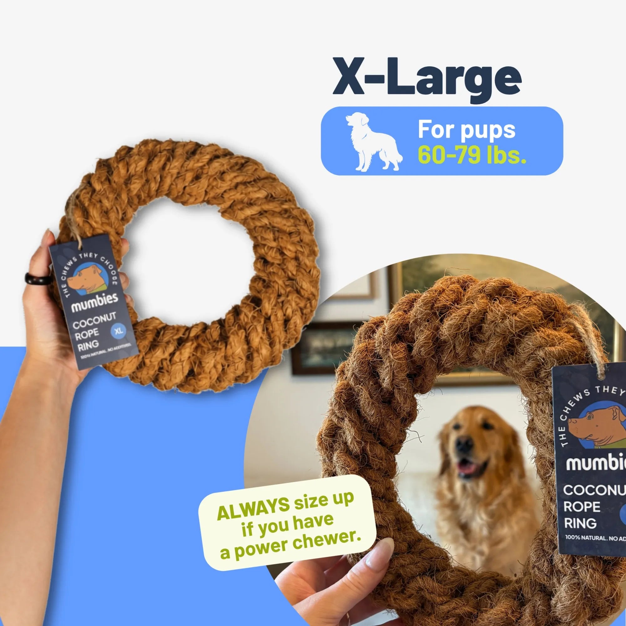 Coconut Rope Ring, XL