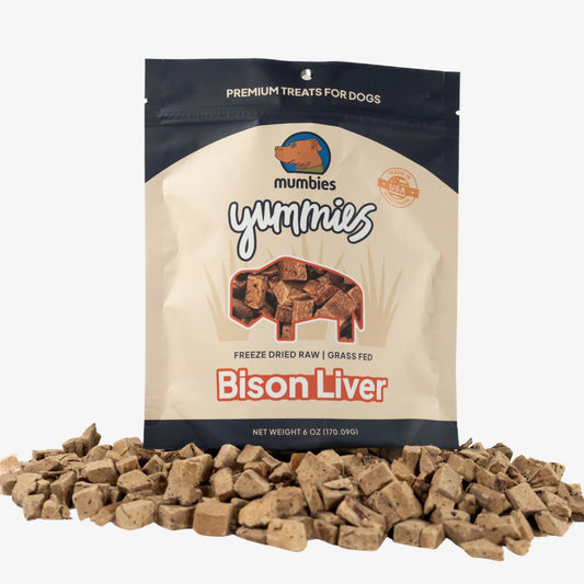 Yummies Bison Liver Treats, Single Unit
